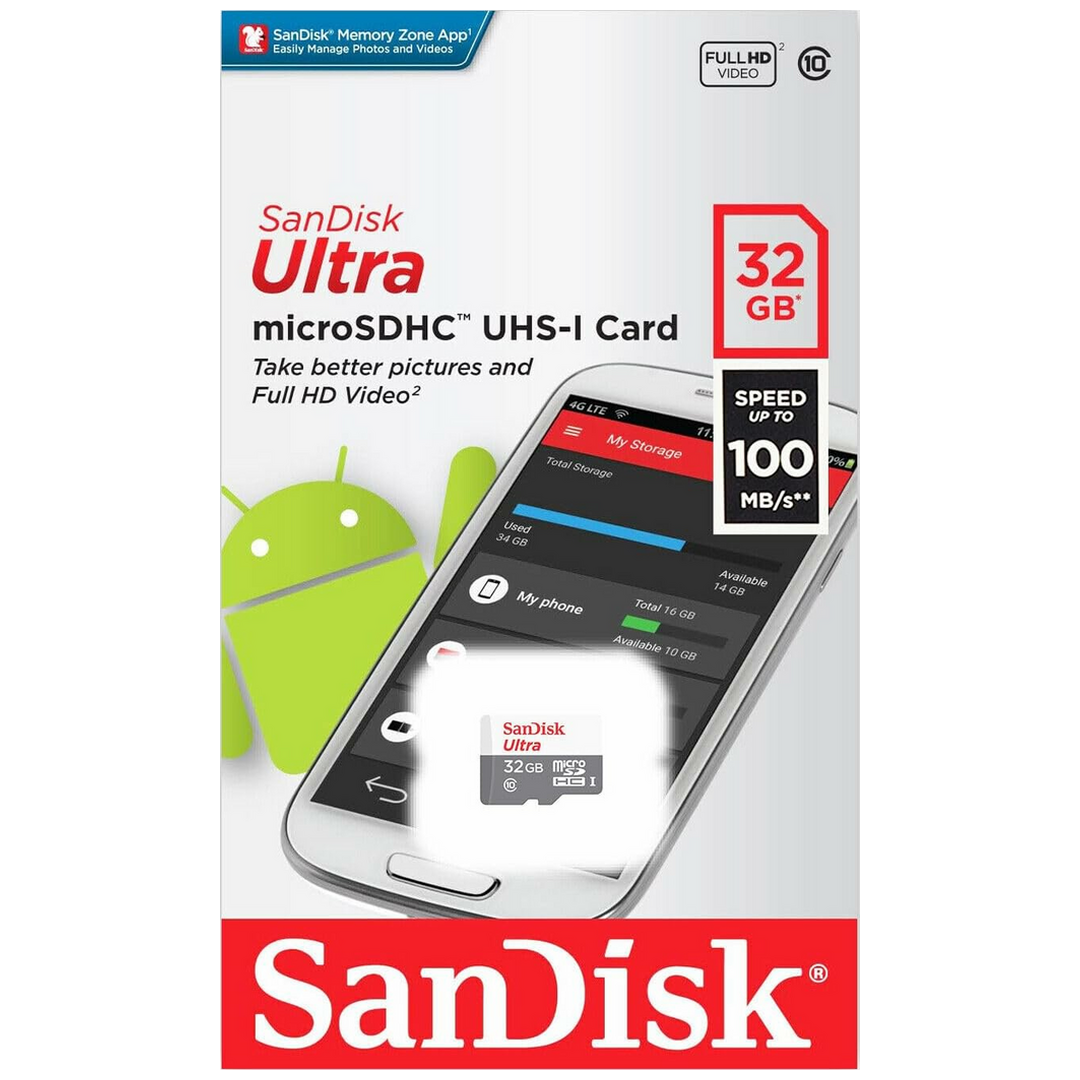 SanDisk MicroSDHC UHS-I 32GB Memory Card