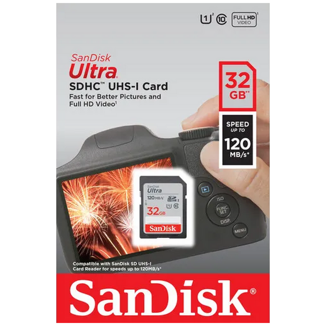 SanDisk Ultra SDHC UHS-I 32GB Memory Card
