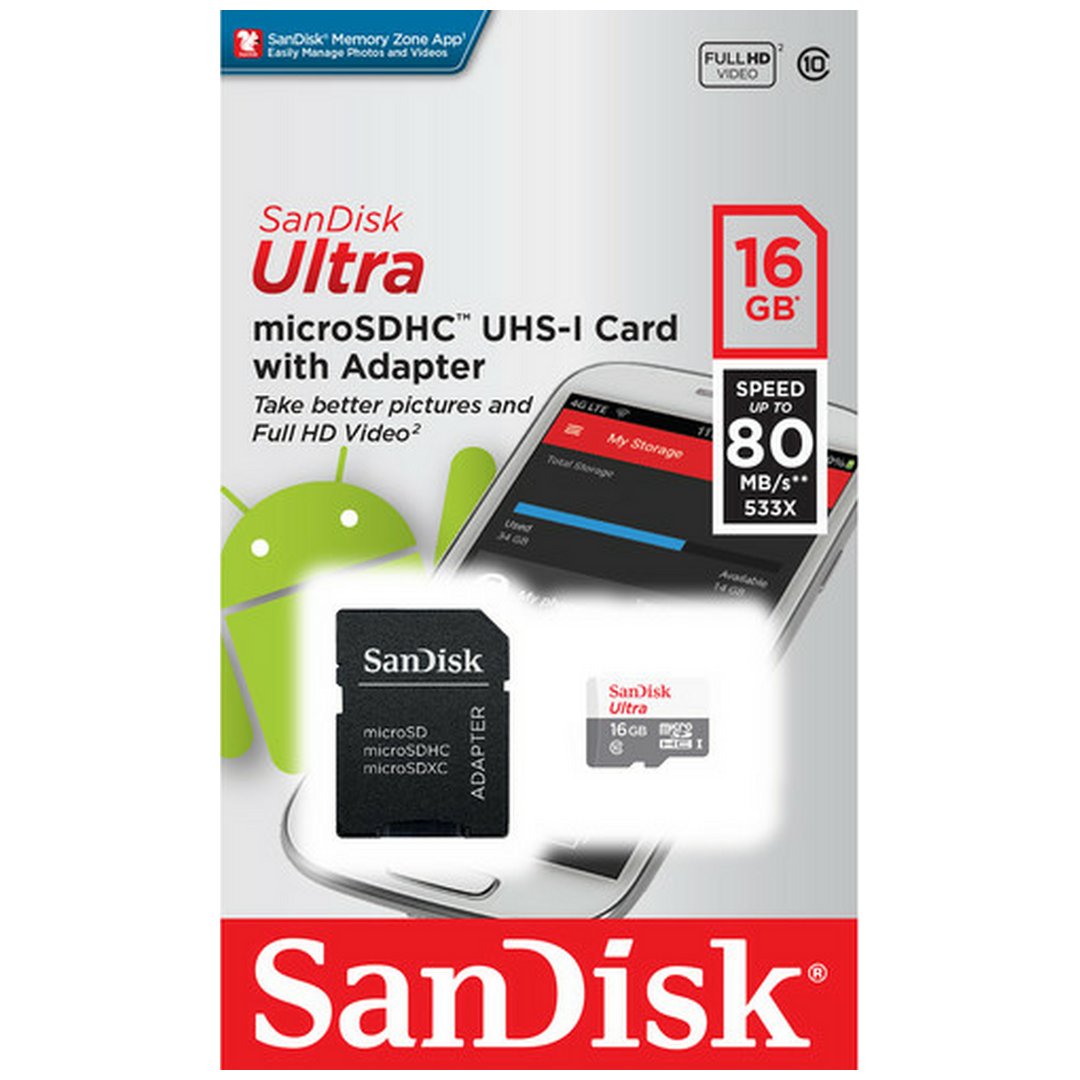 SanDisk Ultra SDHC UHS-I 64GB Memory Card